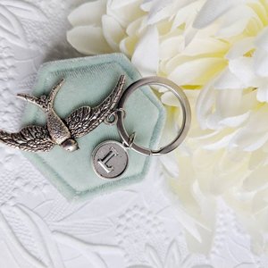 Bird Key Chain, Swallow Key Chain, Womens Freedom Key Chain, Personalized Key Chain Gift for Her, Animal Key Chain