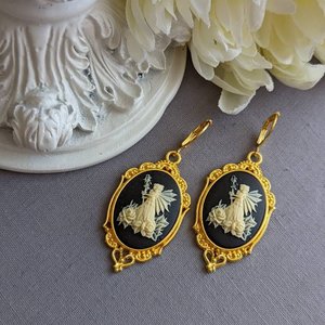 Fairy Cameo Earrings, Fairycore Jewelry