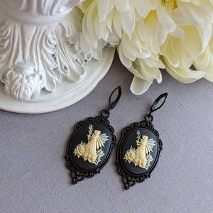 Fairy Cameo Earrings, Fairycore Jewelry