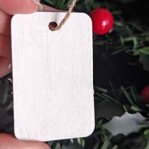 Vintage Style Christmas Ornament, Rustic Farmhouse Chic Decor