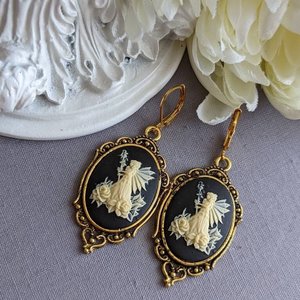 Fairy Cameo Earrings, Fairycore Jewelry