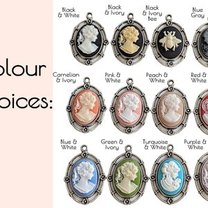 Cameo Necklace, Victorian Necklace, Vintage Style Cameo Necklace, Silver Cameo Pendant, Victorian Bridal Jewelry