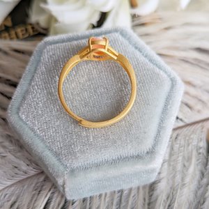 Matte Gold Cameo Ring, Gold Vermeil Sterling Silver Adjustable ring, Modern Vintage Chic Jewelry,  Gift for Her
