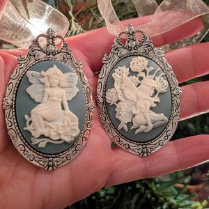 Fairy Christmas Ornament, Christmas Tree Ornament, Shabby Chic, Romantic Holiday Home Decor, Vintage Style Sugar Plum Fairy Christmas