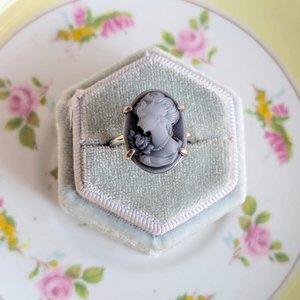 Timeless Cameo Ring, 925 Sterling Silver Adjustable Ring, Elegant Vintage Inspired Jewelry Gift for Her