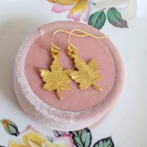Canadian Maple Leaf Earrings, Canadian Pride Jewelry, Nature Inspired, Gift for Her