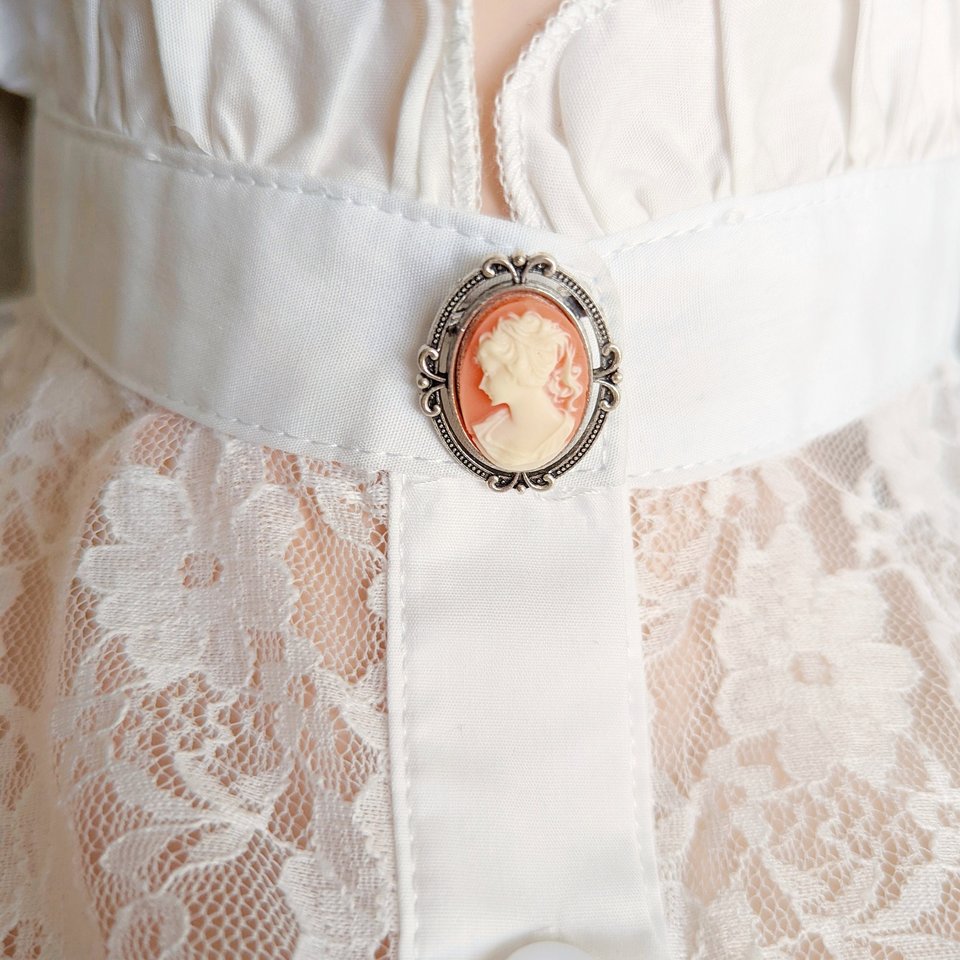 Carnelian Cameo Brooch, Victorian Jewelry Pin, Unique Gift For Women, Historical Reenactment Costume