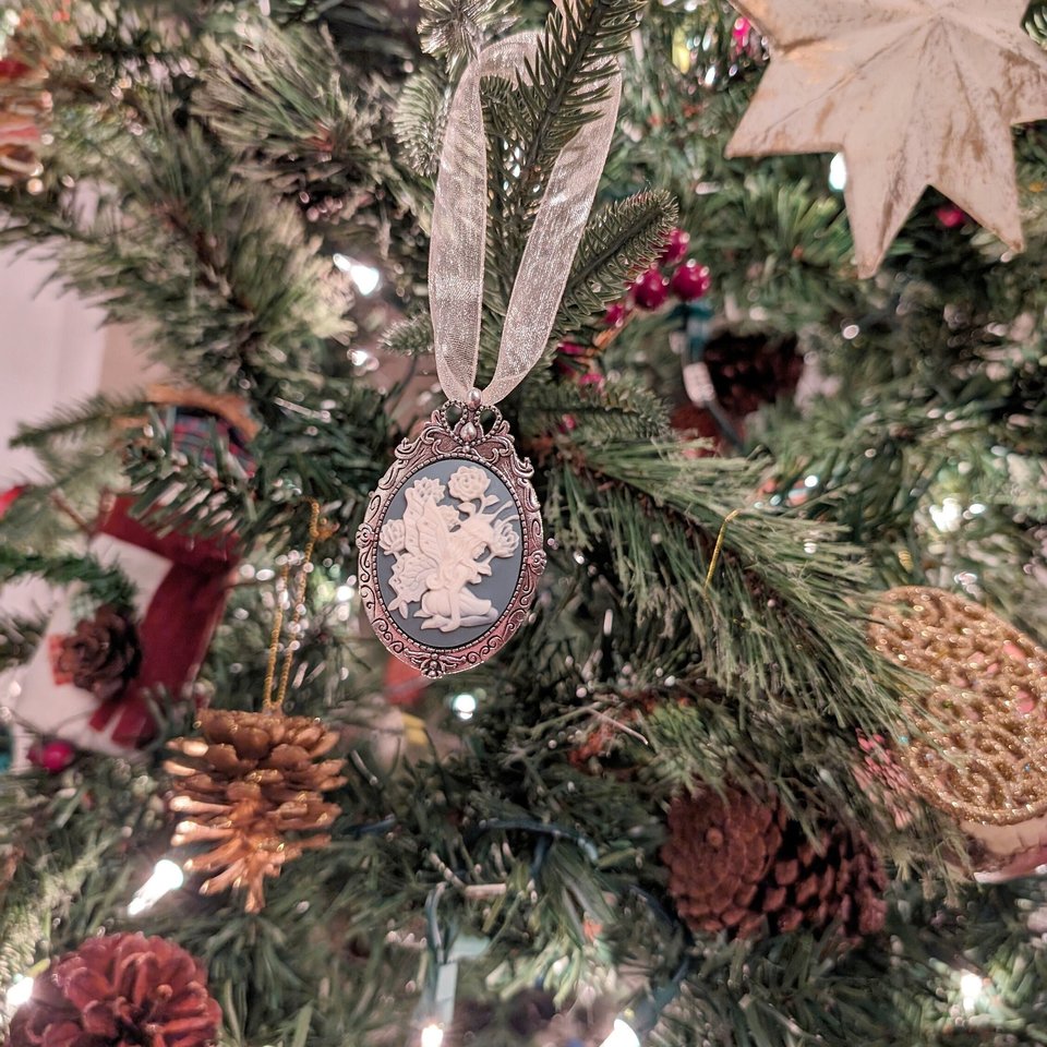 Fairy Christmas Ornament, Christmas Tree Ornament, Shabby Chic, Romantic Holiday Home Decor, Vintage Style Sugar Plum Fairy Christmas