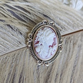 Goddess Cameo Brooch, Vintage Style Brooch Pin, Cameo Jewelry, Unique Gift, Victorian Jewelry